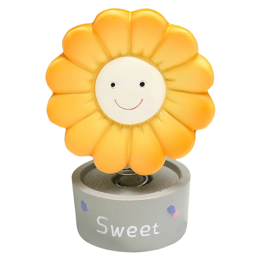 Resin Sunflower Adornment Unique Desktop Car Interior Decor Term Use Compact Size Fun Shaking Design
Resin Sunflower Adornment Unique Desktop Car Interior Decor Term Use Compact Size Fun Shaking Design