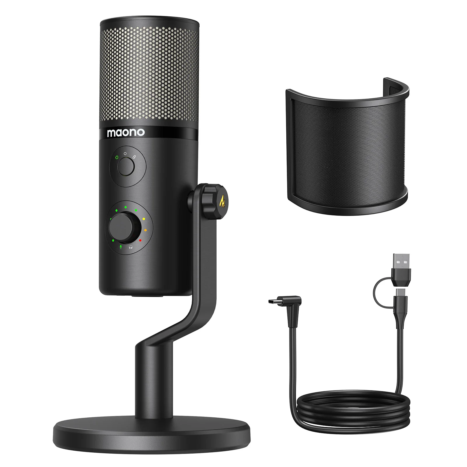 MAONO DM50 USB Microphone for Gaming Streaming Podcast Professional Studio Recording Condenser Mic with 3 PolarPatterns Software
MAONO DM50 USB Microphone for Gaming Streaming Podcast Professional Studio Recording Condenser Mic with 3 PolarPatterns Software