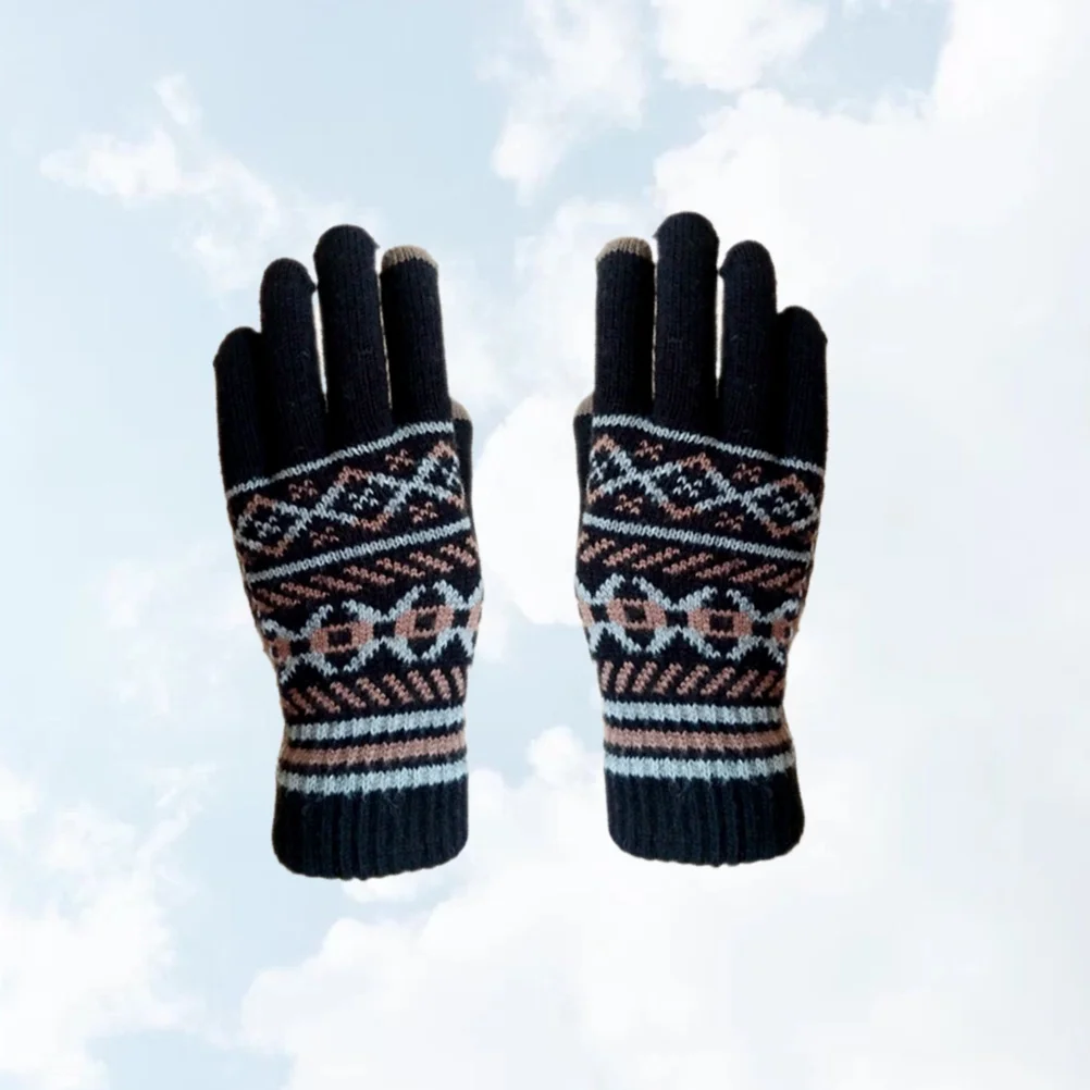 Full Finger Gloves Printed Winter Accessories Touch Screen Woolen Yarn Warm Man
Full Finger Gloves Printed Winter Accessories Touch Screen Woolen Yarn Warm Man
