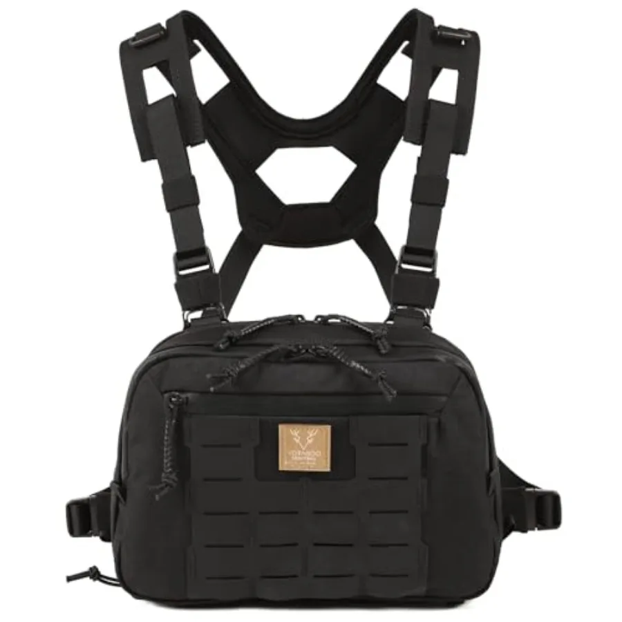 Tactical Chest Rig Bag, 3L Utility Hypalon Molle Chest Rig With Map Pocket 500D Cordura Chest Bag for Hunting Workouts
Tactical Chest Rig Bag, 3L Utility Hypalon Molle Chest Rig With Map Pocket 500D Cordura Chest Bag for Hunting Workouts