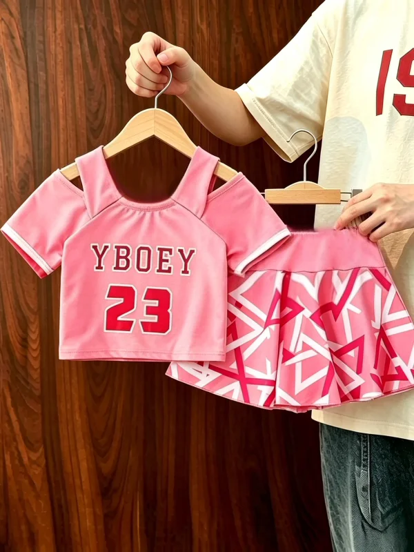 Girls Summer New Comfortable Casual One-Piece Swimsuit Set Baby Cute Separate Fashionable Swimwear Cotton Short Sleeve T-Shirt
Girls Summer New Comfortable Casual One-Piece Swimsuit Set Baby Cute Separate Fashionable Swimwear Cotton Short Sleeve T-Shirt