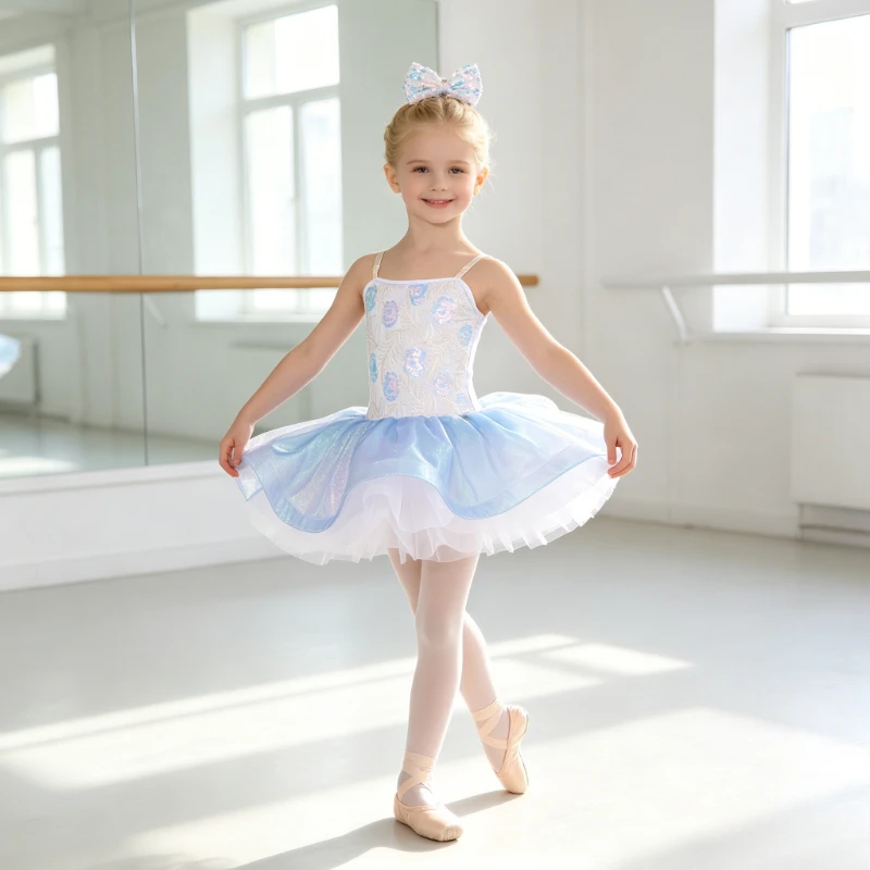 Iridescent Ballet Tutu Dress, Princess Dance Performance Outfit With Matching Bow Headband Birthday Gift Summer Dance Clothes
Iridescent Ballet Tutu Dress, Princess Dance Performance Outfit With Matching Bow Headband Birthday Gift Summer Dance Clothes
