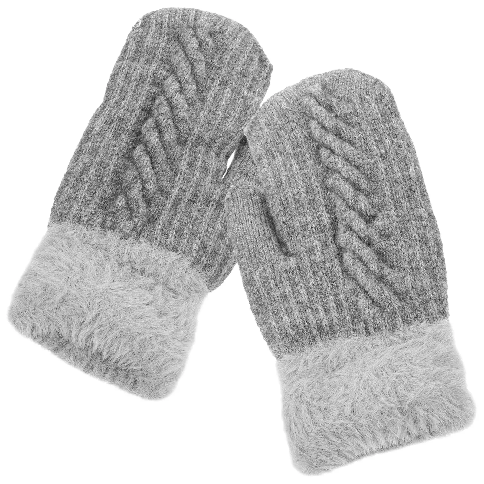 Simple Winter Knitted Grey Full Finger Thick Warm Gloves Touch Screen Design Cold Weather Outdoor Sports Gloves for Women Girl
Simple Winter Knitted Grey Full Finger Thick Warm Gloves Touch Screen Design Cold Weather Outdoor Sports Gloves for Women Girl