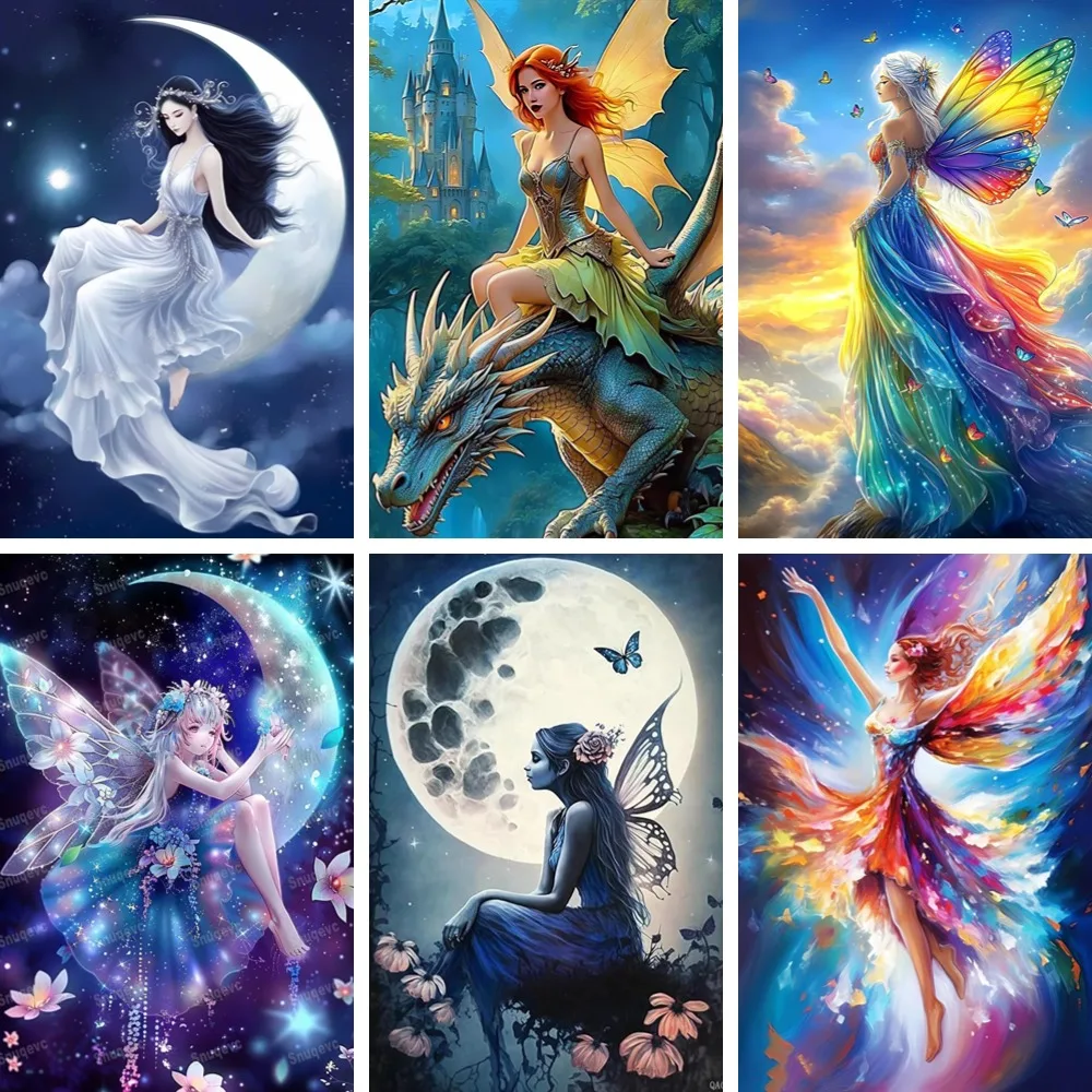 Diamond Painting Celestial Fairy Wall Art New Full Drill Diy Diamond Art for Adults Moonlight Fae Goddess Decor for Bedroom 
Diamond Painting Celestial Fairy Wall Art New Full Drill Diy Diamond Art for Adults Moonlight Fae Goddess Decor for Bedroom