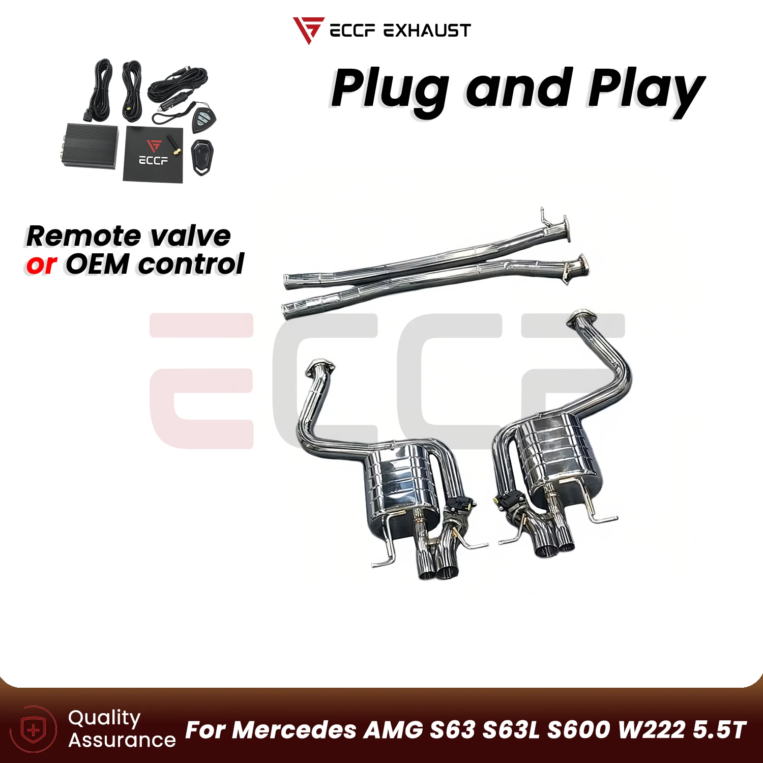 Sporty Stainless steel Catback Exhaust FOR Mercedes AMG S63 S63L S600 W222 5.5T Aggressive Exhaust Sound Plug and Play
Sporty Stainless steel Catback Exhaust FOR Mercedes AMG S63 S63L S600 W222 5.5T Aggressive Exhaust Sound Plug and Play