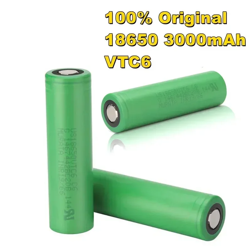 VTC6 3.7V 3000mAh rechargeable Li-ion battery 18650 for Sony US18650VTC6 30A Toys flashlight tools
VTC6 3.7V 3000mAh rechargeable Li-ion battery 18650 for Sony US18650VTC6 30A Toys flashlight tools