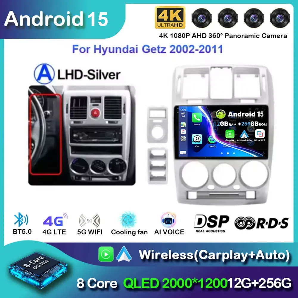 Android 14 Car Radio For Hyundai Getz 2002 - 2008 2009 2020 2011 Navigation GPS Multimedia Player Stereo WiFi+4G Carplay DSP BT
Android 14 Car Radio For Hyundai Getz 2002 - 2008 2009 2020 2011 Navigation GPS Multimedia Player Stereo WiFi+4G Carplay DSP BT