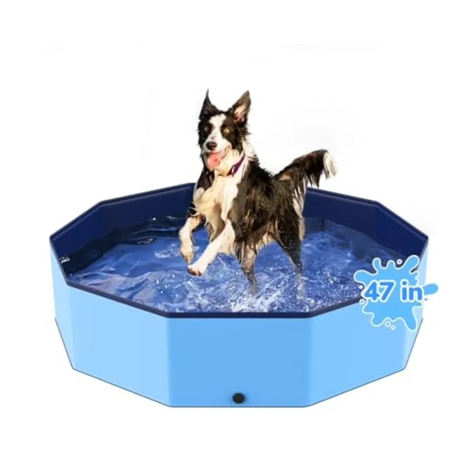 47'' Foldable Dog Pet Bath Pool, Heavy Duty NonSip Kiddie Poo, Plastic Pet Wading Pool for Puppy Small Medium Large Dogs, Indoo
47'' Foldable Dog Pet Bath Pool, Heavy Duty NonSip Kiddie Poo, Plastic Pet Wading Pool for Puppy Small Medium Large Dogs, Indoo