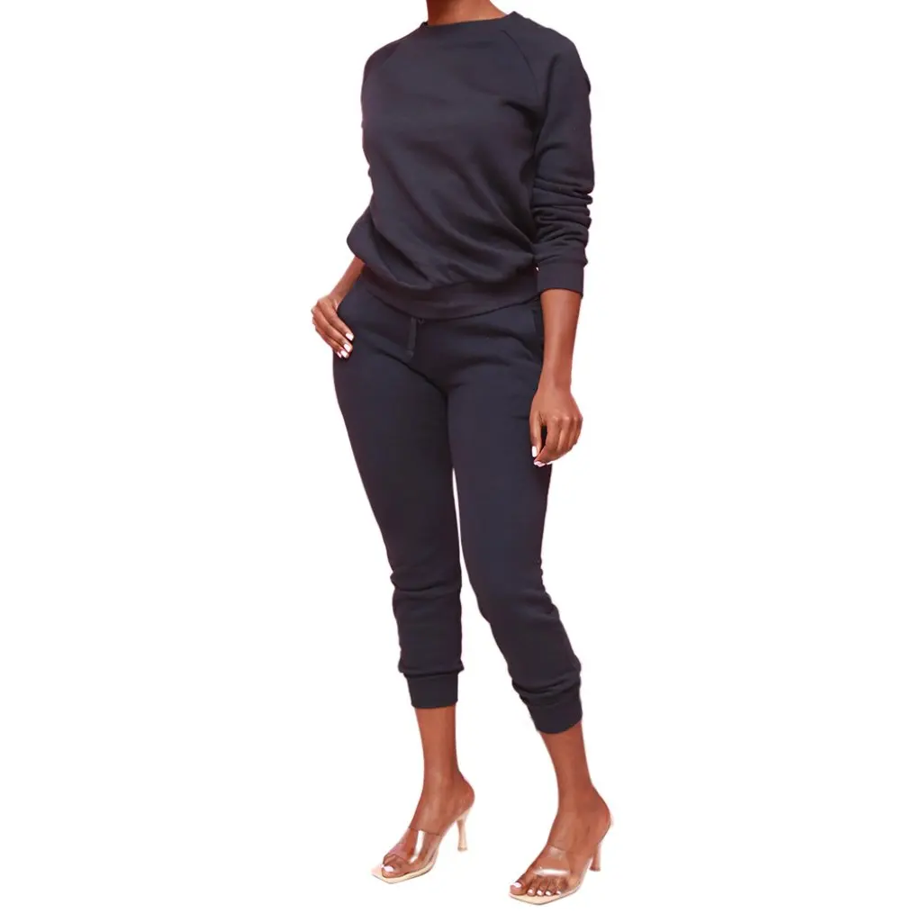 Женский пуловер с длинными рукавами и круглым вырезом, повседневный спортивный костюм, чистый цвет, осень-зима, европейско-американский стиль
Женский пуловер с длинными рукавами и круглым вырезом, повседневный спортивный костюм, чистый цвет, осень-зима, европейско-американский стиль