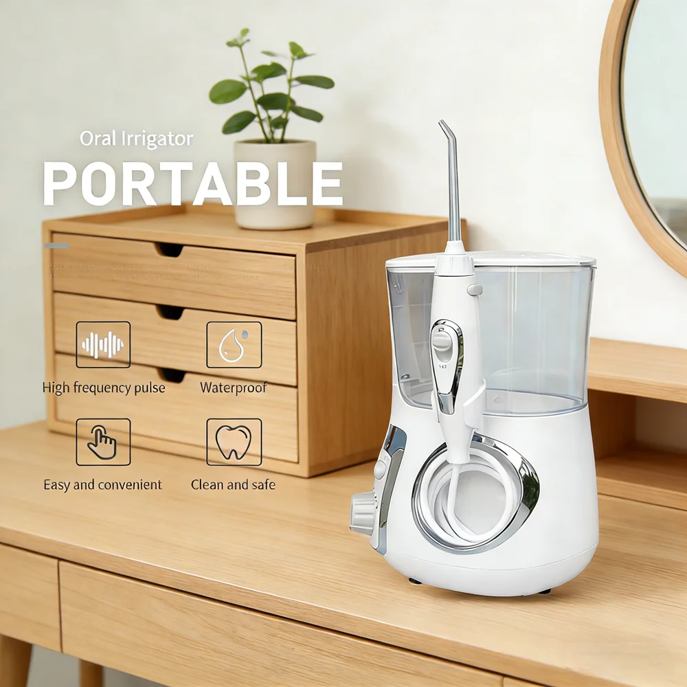 Электрический настольный ирригатор для полости рта 800 мл, 10 режимов, для всей семьи, эффективно очищает зубы
Электрический настольный ирригатор для полости рта 800 мл, 10 режимов, для всей семьи, эффективно очищает зубы