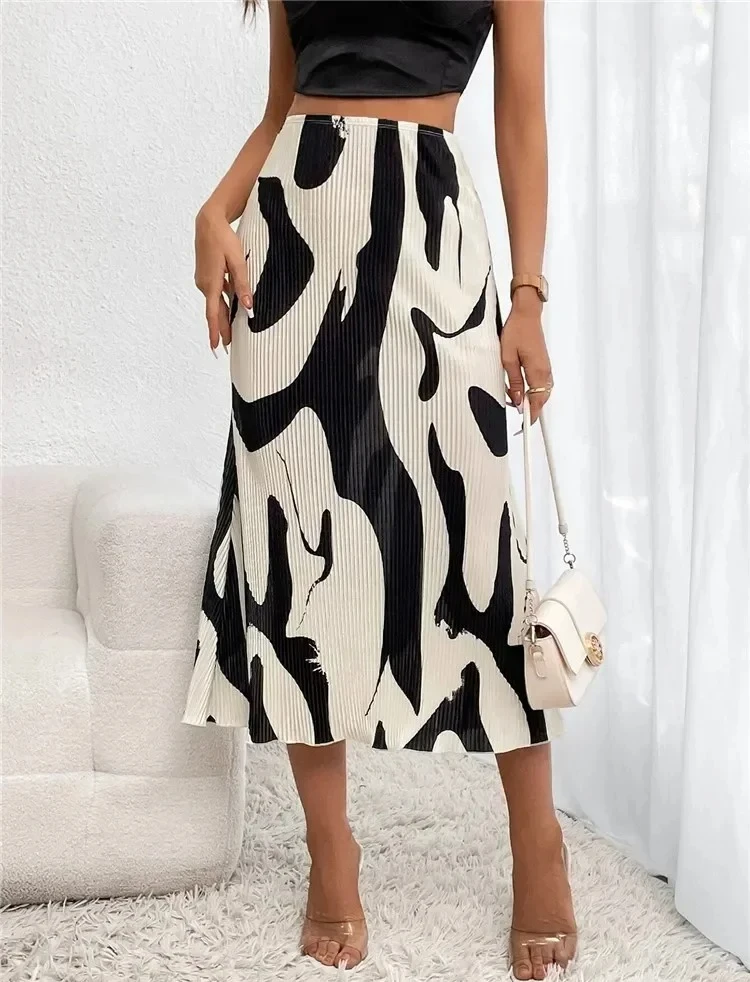 Elegant Graphic Print Pleated Mermaid Skirts for Women Autumn Casual Elastic High Waist Geometry Long Skirt Streetwear
Elegant Graphic Print Pleated Mermaid Skirts for Women Autumn Casual Elastic High Waist Geometry Long Skirt Streetwear