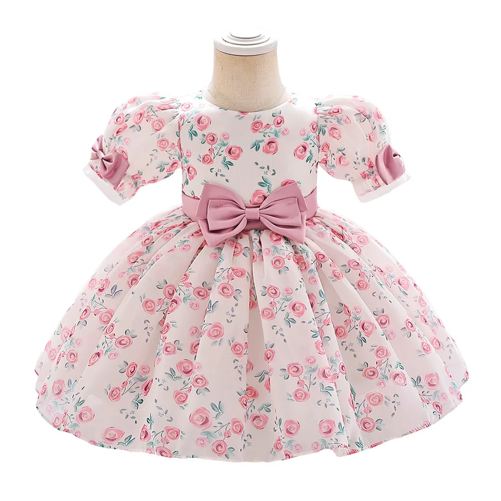 2025 Princess Dress For Baby Girls New Fashionable European Style Puff Sleeve Baby gown With Flower Printing Girls Party Dress
2025 Princess Dress For Baby Girls New Fashionable European Style Puff Sleeve Baby gown With Flower Printing Girls Party Dress