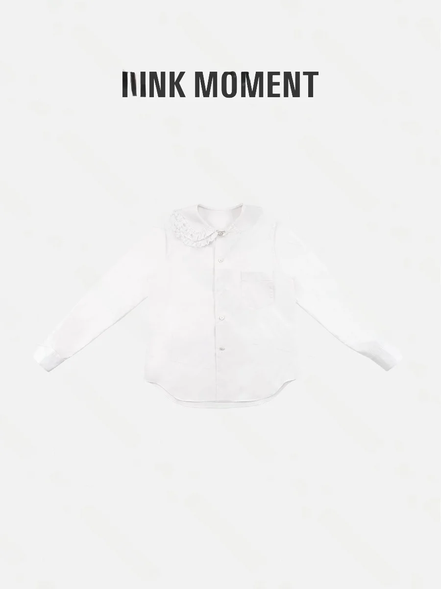 Pm Wang Nannan Double Layer Ruffle Collar irt Pure Cotton Loose Faionable Long Sve Women's Top Ele Sle Button up
Pm Wang Nannan Double Layer Ruffle Collar irt Pure Cotton Loose Faionable Long Sve Women's Top Ele Sle Button up