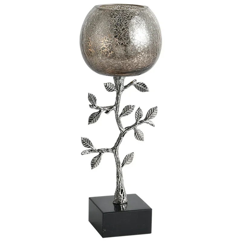 Modern simple stainless steel alloy fortune tree candlestick ornament model room dining table side cabinet wedding layout props
Modern simple stainless steel alloy fortune tree candlestick ornament model room dining table side cabinet wedding layout props