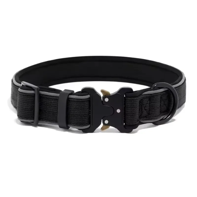 High Quality Reflective Print Luxury Heavy Duty Adjustable Tactical Pet Collar for Medium Small Dogs and Cats for Outdoor
High Quality Reflective Print Luxury Heavy Duty Adjustable Tactical Pet Collar for Medium Small Dogs and Cats for Outdoor
