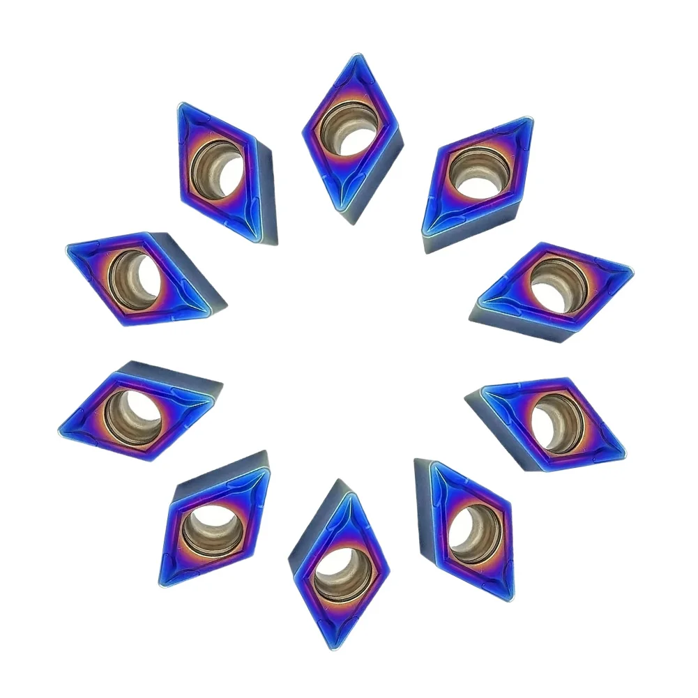 10Pcs DCMT32.52 DCMT11T308 Carbide Inserts Nano-Blue Coating Turning Inserts Cutting Tools For Steel Metal Cutting Lathe Tool
10Pcs DCMT32.52 DCMT11T308 Carbide Inserts Nano-Blue Coating Turning Inserts Cutting Tools For Steel Metal Cutting Lathe Tool