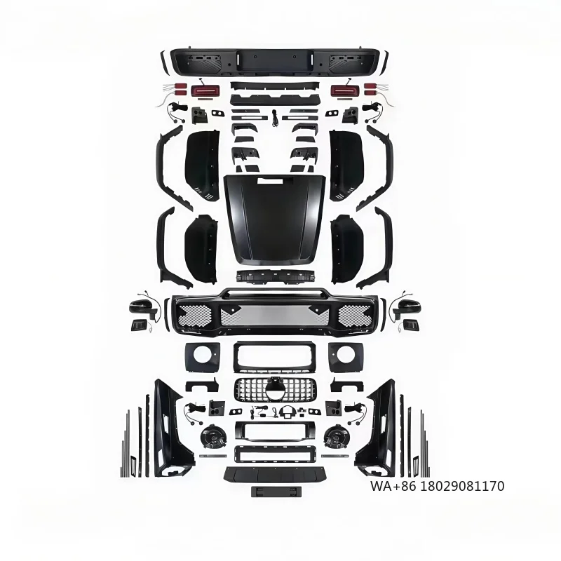 Suitable for Mercedes Benz G-Class W463 Old to New W464 Babos Front and Rear Bumpers Grille Hood Fender Headlights Taillights
Suitable for Mercedes Benz G-Class W463 Old to New W464 Babos Front and Rear Bumpers Grille Hood Fender Headlights Taillights