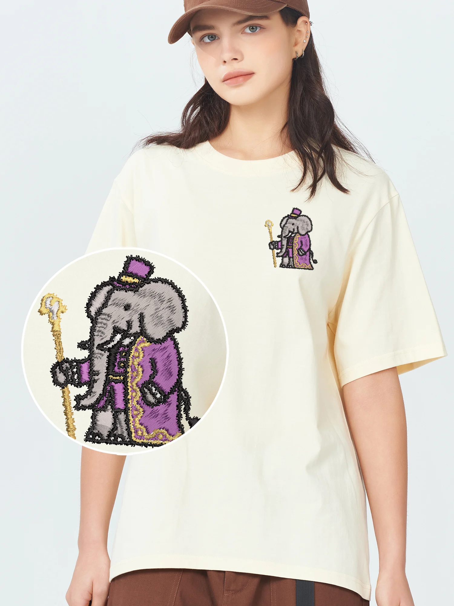 Authoritative Elephant Embroidered T-Shirt Unisex Men Women Luxury Designer Cotton Breathable Trendy Fit Embroidery Tee
Authoritative Elephant Embroidered T-Shirt Unisex Men Women Luxury Designer Cotton Breathable Trendy Fit Embroidery Tee