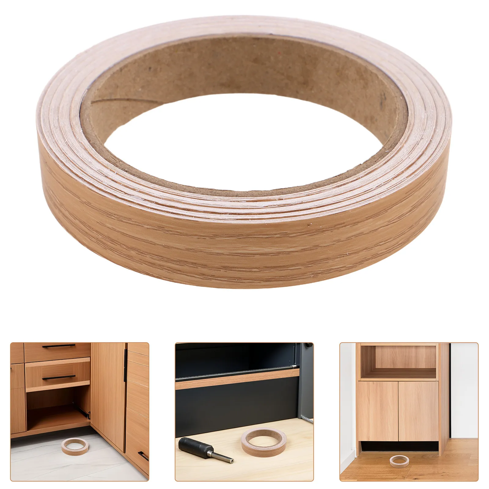 2 Rolls Wood Grain Repair Tape Self-Adhesive Edging Strips Khaki Decorative Trim Patch Kitchen Cabinet Edge Banding Furniture
2 Rolls Wood Grain Repair Tape Self-Adhesive Edging Strips Khaki Decorative Trim Patch Kitchen Cabinet Edge Banding Furniture