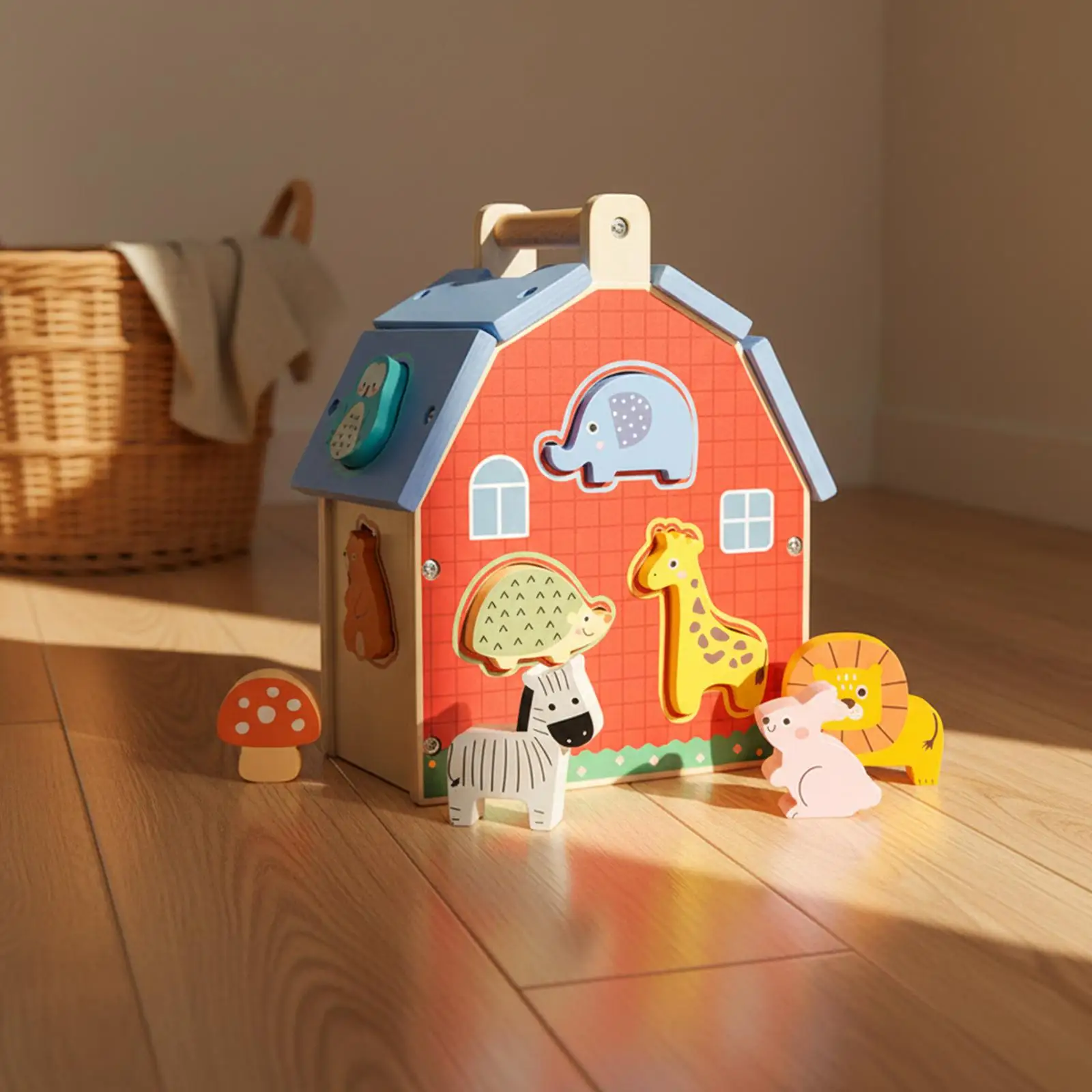 Animal Shape Matching House Color Perception Educational Shape Sorter Toy Wooden Recognition Blocks for Kids Holiday Gift
Animal Shape Matching House Color Perception Educational Shape Sorter Toy Wooden Recognition Blocks for Kids Holiday Gift