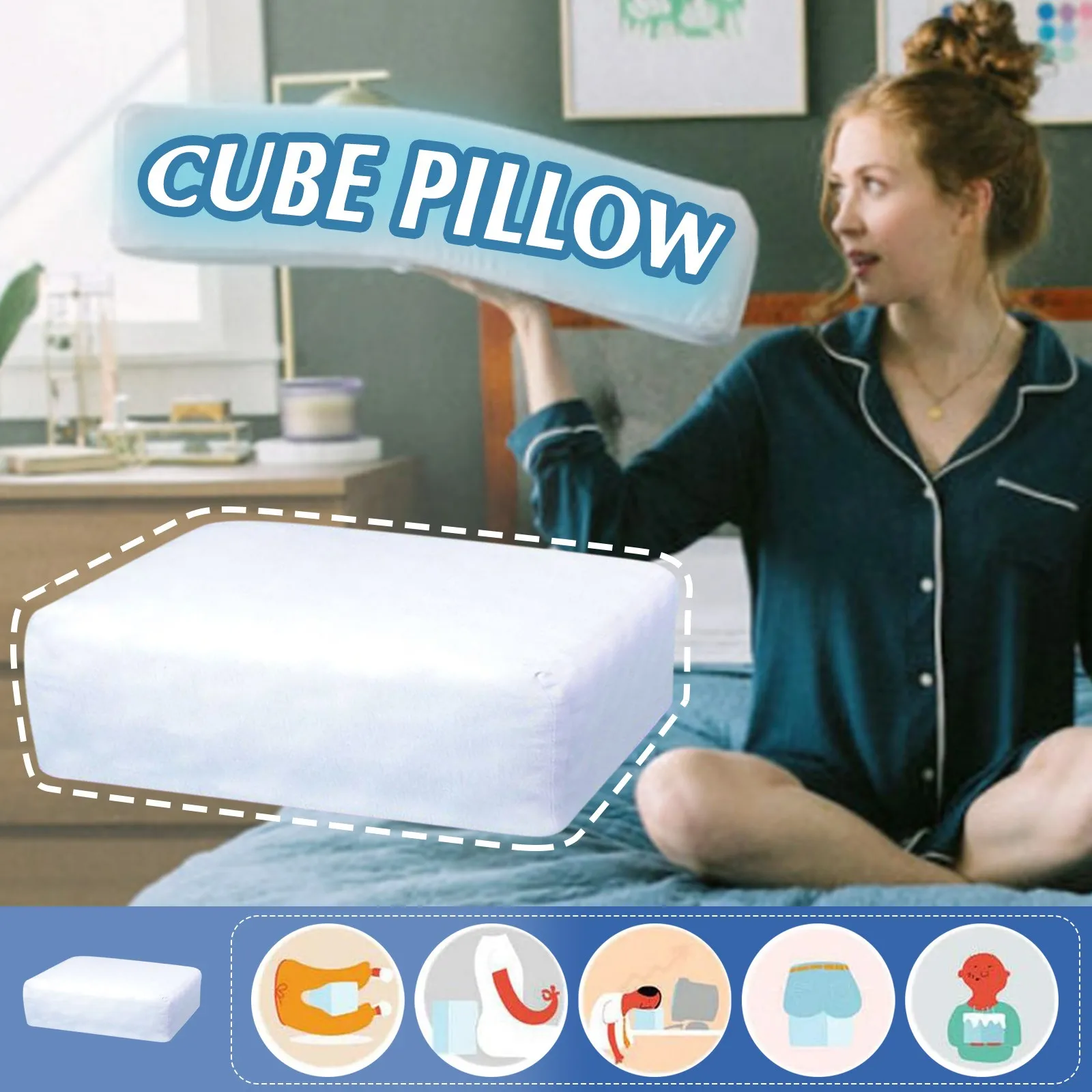 Pure Memory Foam Pillow White Smooth Stretchy Cube Soft Pad Cushion Neck Support Memory Foam Soft Pad Cushion Neck Support
Pure Memory Foam Pillow White Smooth Stretchy Cube Soft Pad Cushion Neck Support Memory Foam Soft Pad Cushion Neck Support
