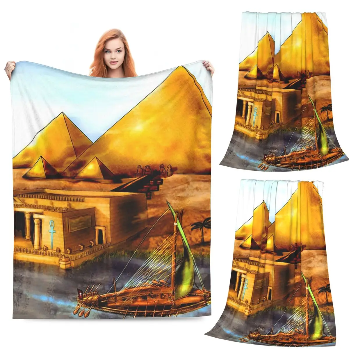 Sphinx Egyptian Pharaoh Pyramids Cairo Nile Blankets Soft Warm Flannel Throw Blanket Plush for Bed Living room Picnic Home Couch
Sphinx Egyptian Pharaoh Pyramids Cairo Nile Blankets Soft Warm Flannel Throw Blanket Plush for Bed Living room Picnic Home Couch