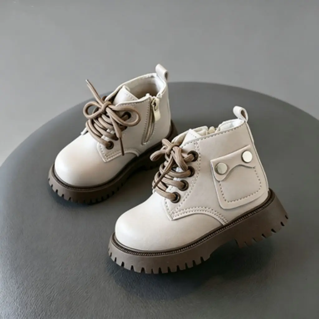 Kids' Boots Solid Color PU Leather Fashion Winter Flat Shoes For Children Anti-slip Warm Soft Bottom Pink Black Shoes Size 21-30
Kids' Boots Solid Color PU Leather Fashion Winter Flat Shoes For Children Anti-slip Warm Soft Bottom Pink Black Shoes Size 21-30