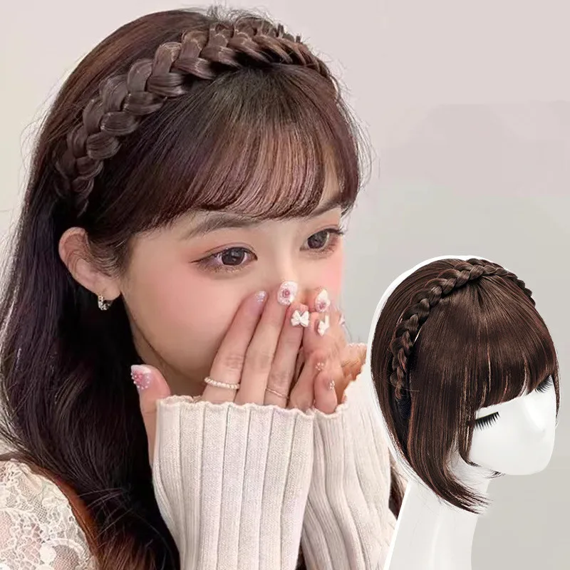 OUCEY 10x10cm Synthetic Hair Toppers For Women Clip In Topper With Bangs Fishbone Braids Hairbands Topper for Cover Grey Hair
OUCEY 10x10cm Synthetic Hair Toppers For Women Clip In Topper With Bangs Fishbone Braids Hairbands Topper for Cover Grey Hair