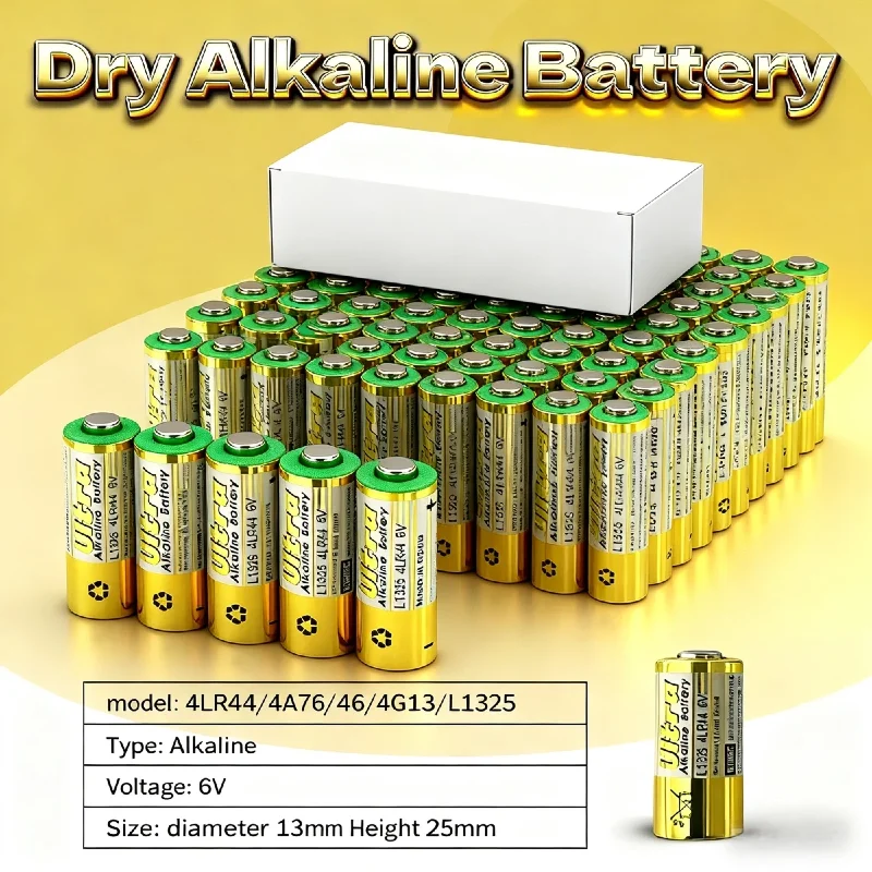 4LR44 6V Alkaline Battery L1325 4AG13 4A76 544 Equivalent for Car Remote Control Watch Toy Calculator Key Fob Medical Devices
4LR44 6V Alkaline Battery L1325 4AG13 4A76 544 Equivalent for Car Remote Control Watch Toy Calculator Key Fob Medical Devices