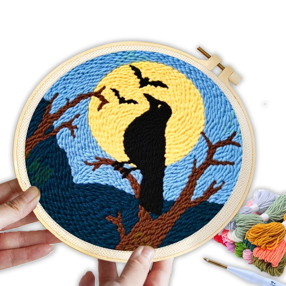 CHENISTORY embroidery punch needle birds Crafts for beginners Tufting Yarn 20X20cm Embroidery frame Whimsical Embroidery stitch
CHENISTORY embroidery punch needle birds Crafts for beginners Tufting Yarn 20X20cm Embroidery frame Whimsical Embroidery stitch