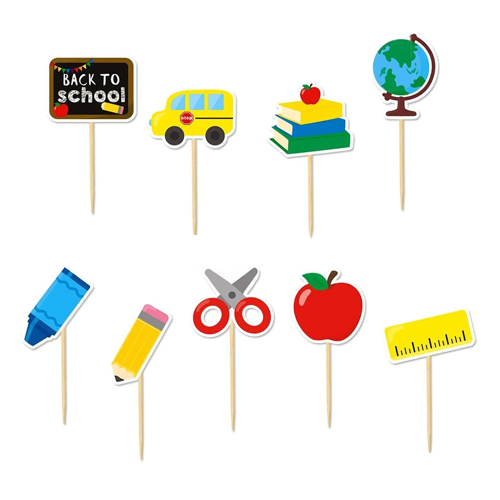 36pcs Decoration Flags Safe Paper Material Back to Party Cake Insert Card School Festival Party Cupcake Cake Dessert Toppers
36pcs Decoration Flags Safe Paper Material Back to Party Cake Insert Card School Festival Party Cupcake Cake Dessert Toppers