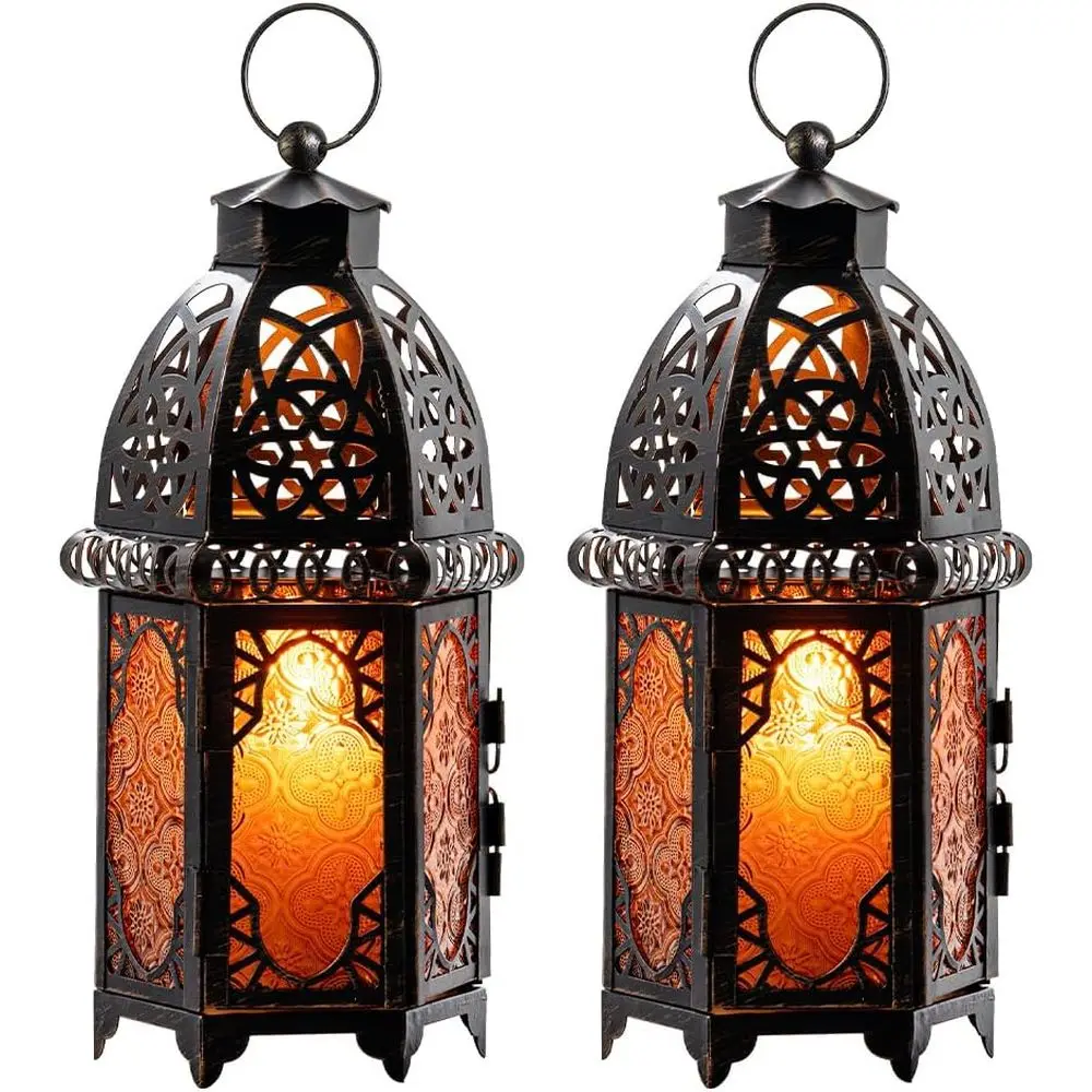 Набор из 2 марокканских фонарей для декора интерьера и экстерьера, подвесные фонари для свечей, винтажные подсвечники 11 дюймов, металлические декоративные фонари
Набор из 2 марокканских фонарей для декора интерьера и экстерьера, подвесные фонари для свечей, винтажные подсвечники 11 дюймов, металлические декоративные фонари