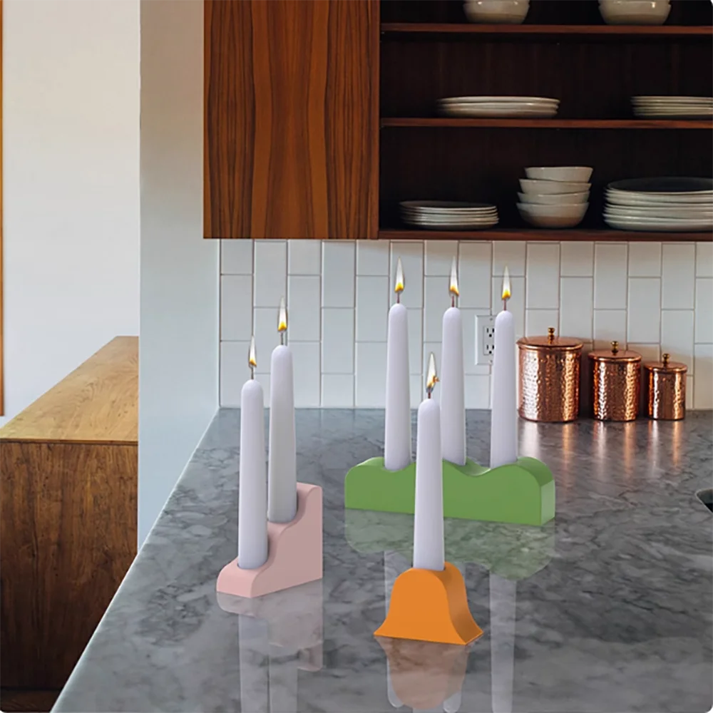 Abstract Silicone Candle Holder Mold - Irregular Geometric DIY Candle Stand, Unique Modern Cement Craft Mold for Home Decor
Abstract Silicone Candle Holder Mold - Irregular Geometric DIY Candle Stand, Unique Modern Cement Craft Mold for Home Decor