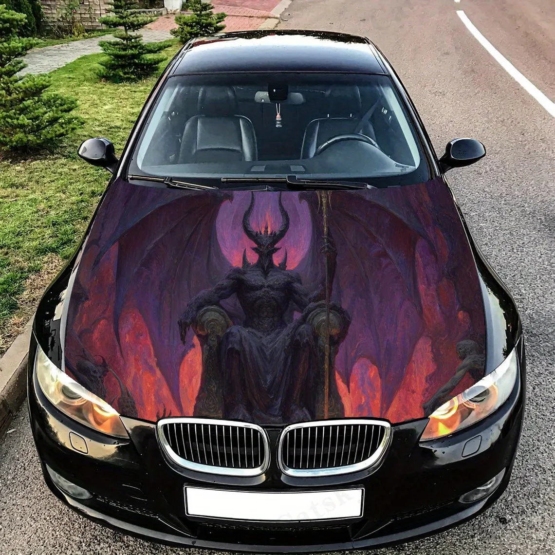 Dominant Demon car hood stickers, waterproof self-adhesive, scratch resistant, easy to stick, durable car PVC stickers, car deco
Dominant Demon car hood stickers, waterproof self-adhesive, scratch resistant, easy to stick, durable car PVC stickers, car deco