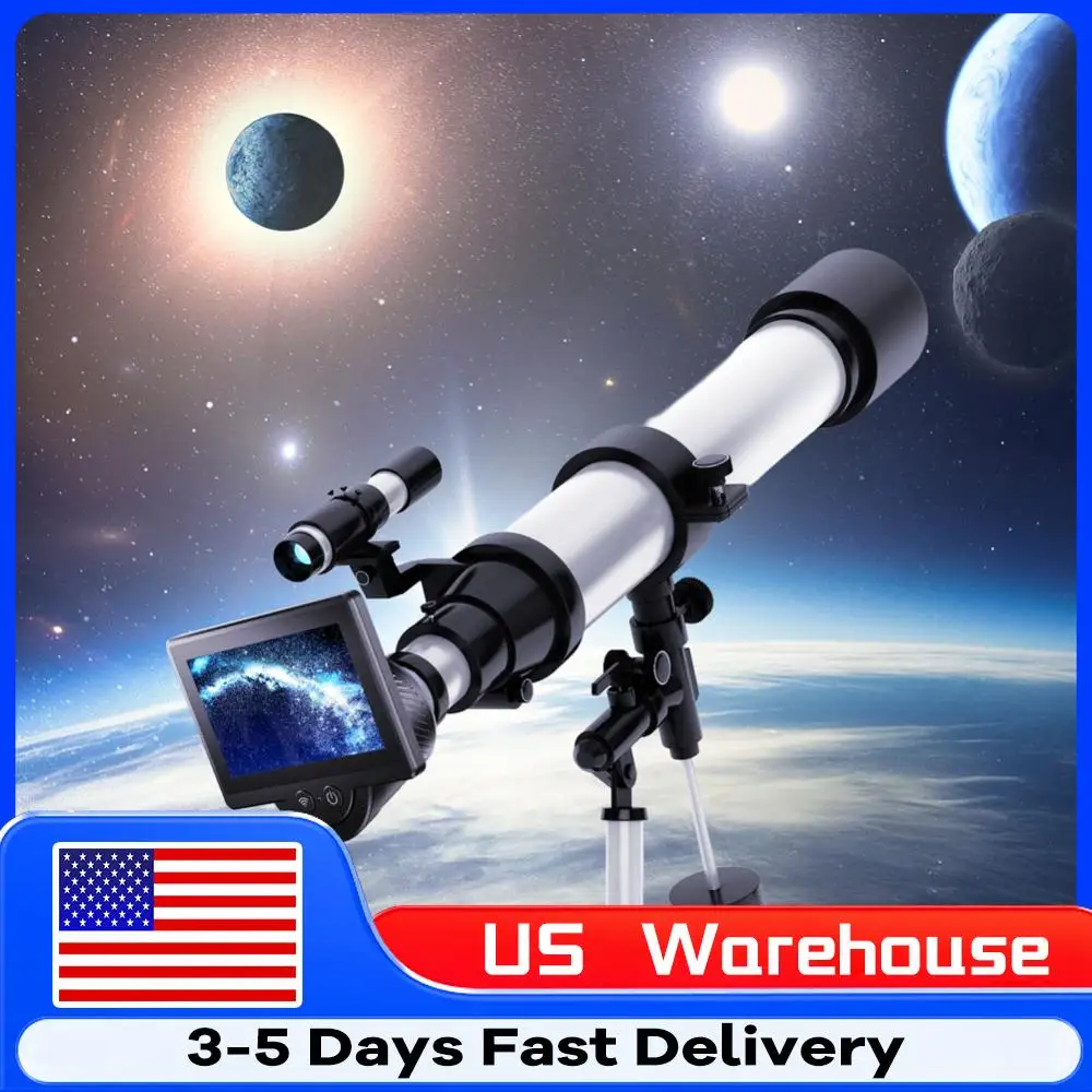 WiFi Electronic Eyepiece with 4.3 Inch IPS Screen Telescope Camera Eyepiece Digital Eyepiece Astronomical Telescope Accessories