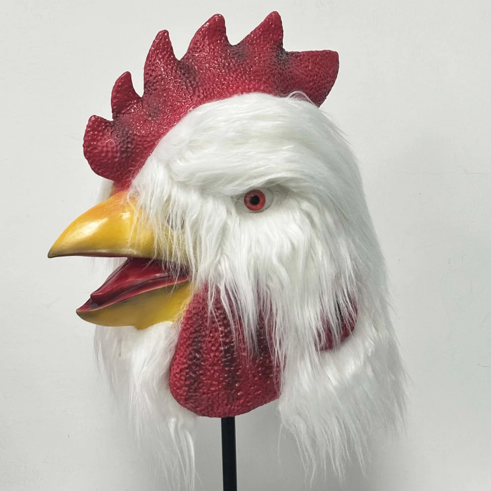 Animal Rooster Mask Cosplay Chicken Cockerel Head Latex Helmet Halloween Carnival Dress Up Party Costumes Props
Animal Rooster Mask Cosplay Chicken Cockerel Head Latex Helmet Halloween Carnival Dress Up Party Costumes Props