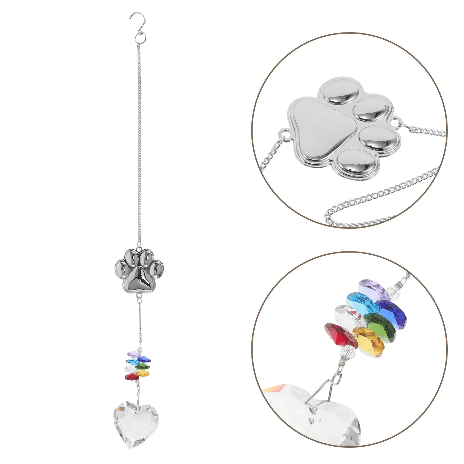 Heart Shaped Crystal Sun Catchers Chain for Window Garden Balcony Decor Outdoor Indoor Hanging Pendant Light Refracting Rainbow
Heart Shaped Crystal Sun Catchers Chain for Window Garden Balcony Decor Outdoor Indoor Hanging Pendant Light Refracting Rainbow