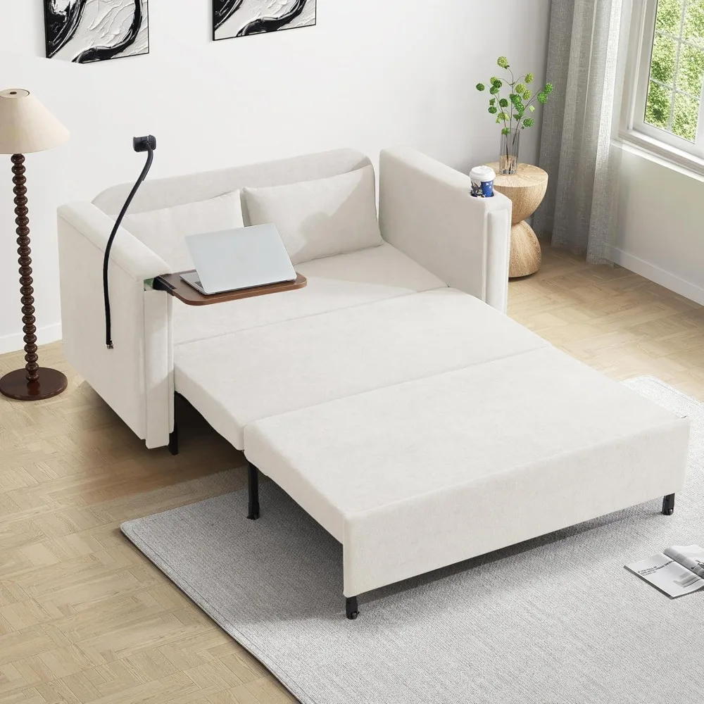 Full Size 3-in-1 Convertible Sleeper Sofa with Pullout Bed and Hidden Side Table
Full Size 3-in-1 Convertible Sleeper Sofa with Pullout Bed and Hidden Side Table