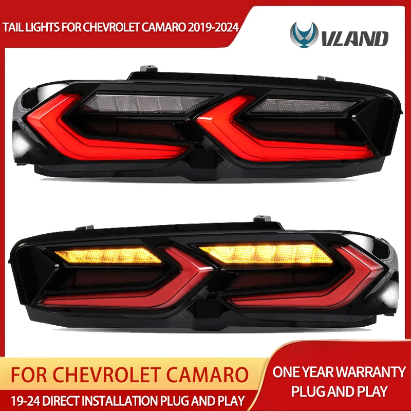 2019–2024 Chevrolet Camaro LED Tail Lights, Sequential Turn Signal Indicators, Dynamic Lighting, Plug & Play Pair
2019–2024 Chevrolet Camaro LED Tail Lights, Sequential Turn Signal Indicators, Dynamic Lighting, Plug & Play Pair