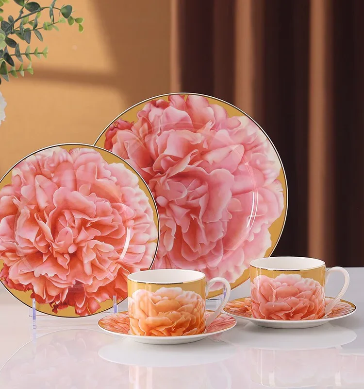 Bone China Western Dinner Nordic 10 "Steak Plate Flower Rich 8" Flat Plate Breakfast Milk Cup Bread Plate Set Housewarming
Bone China Western Dinner Nordic 10 "Steak Plate Flower Rich 8" Flat Plate Breakfast Milk Cup Bread Plate Set Housewarming
