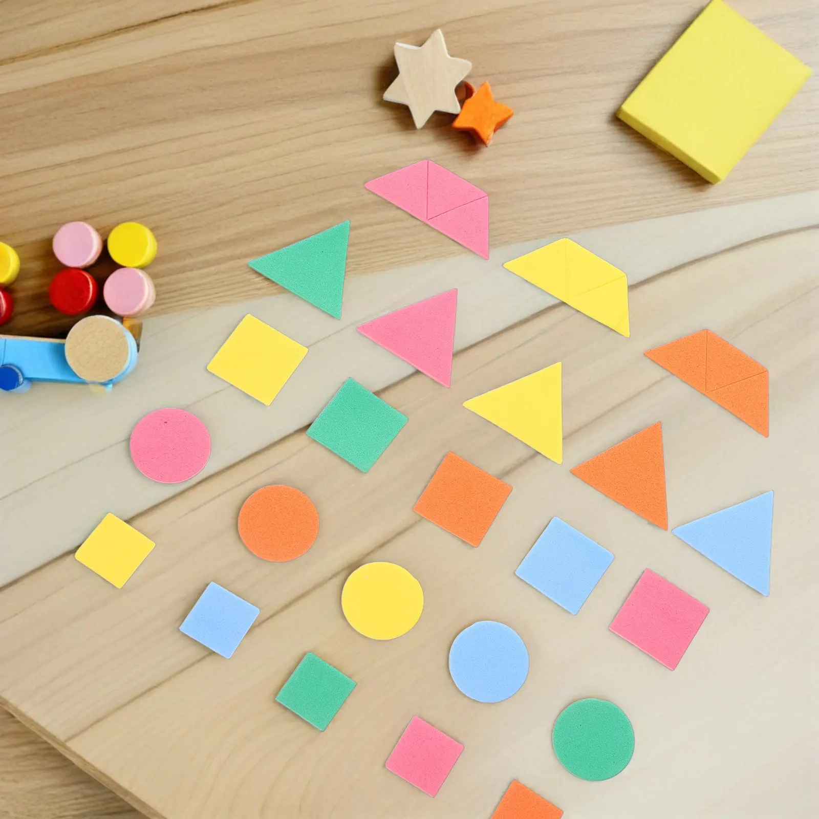 1500Pcs Geometric Foam Shape Stickers Self Adhesive Eva Craft Stickers for DIY Projects Scrapbooking Arts Crafts Education
1500Pcs Geometric Foam Shape Stickers Self Adhesive Eva Craft Stickers for DIY Projects Scrapbooking Arts Crafts Education