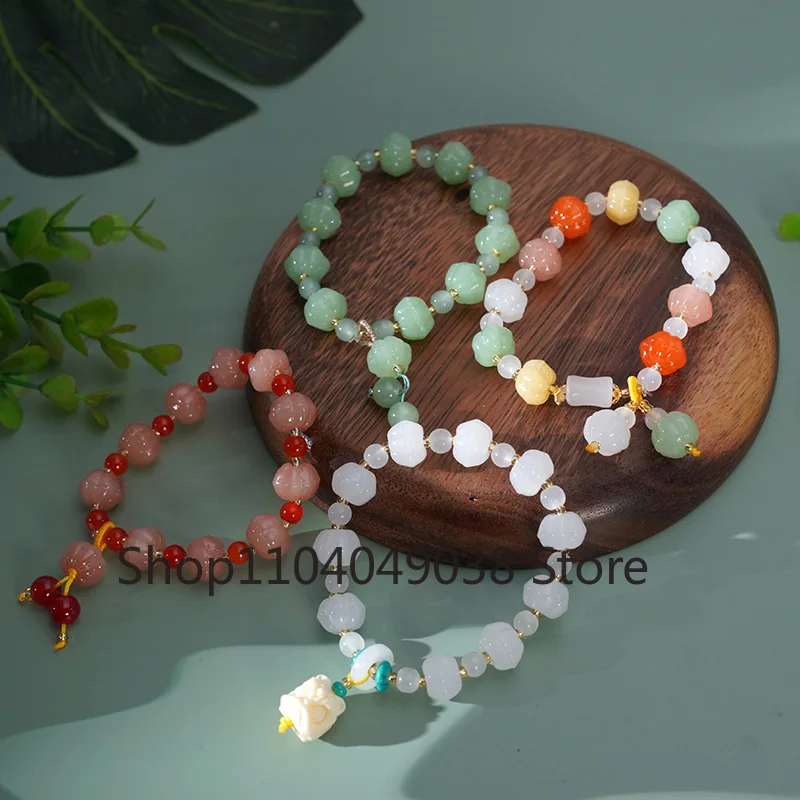 Natural Jade Agate Pumpkin Beads Bracelet Exquisite Sexy Young Girls Fashion Gemstone Real Jewelry Best Selling Holiday Gift
Natural Jade Agate Pumpkin Beads Bracelet Exquisite Sexy Young Girls Fashion Gemstone Real Jewelry Best Selling Holiday Gift