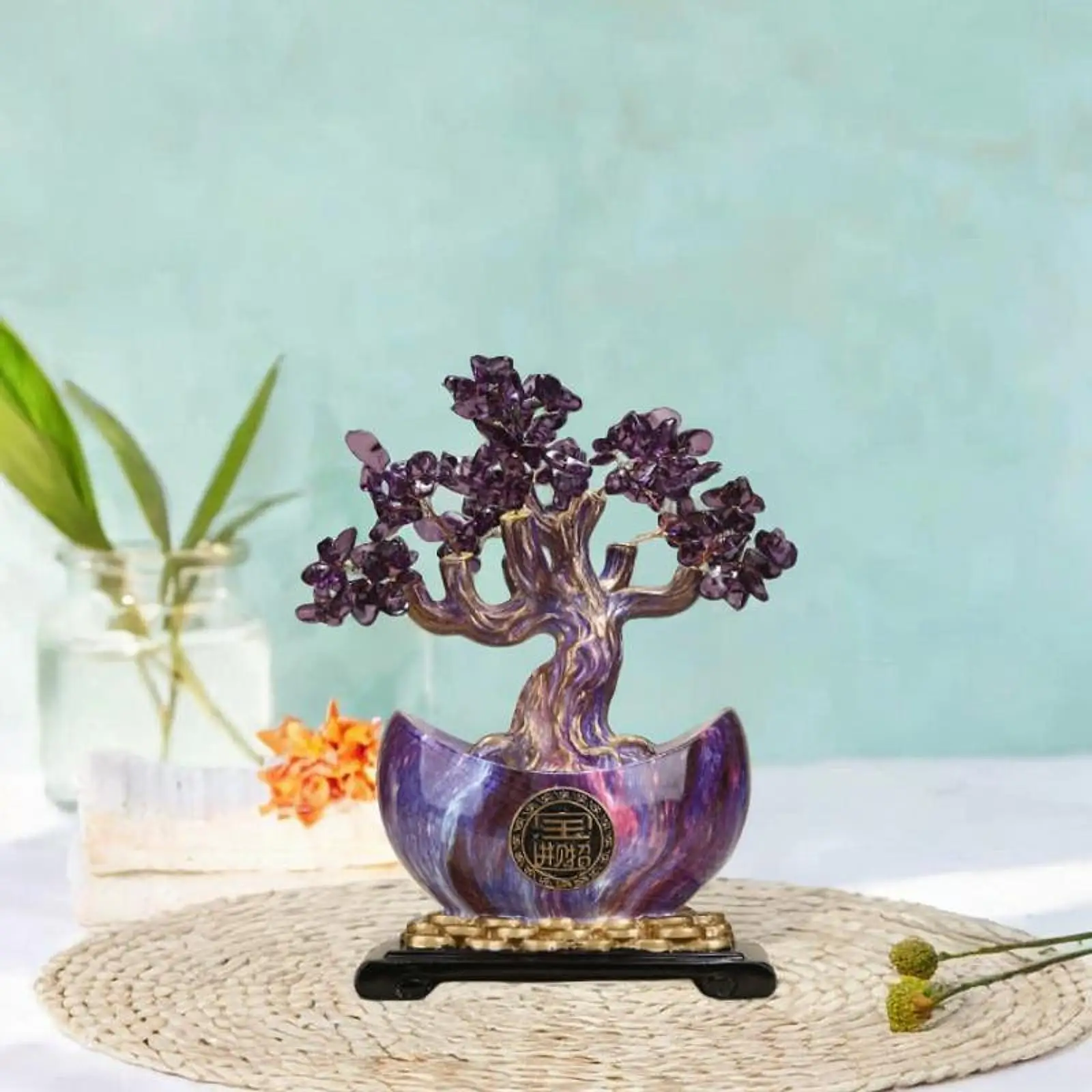 Money Tree Statue Sculpture Resin Decorative Figurine Art Craft Ornament for TV Cabinet Desk New Year Bedroom Home Decoration
Money Tree Statue Sculpture Resin Decorative Figurine Art Craft Ornament for TV Cabinet Desk New Year Bedroom Home Decoration