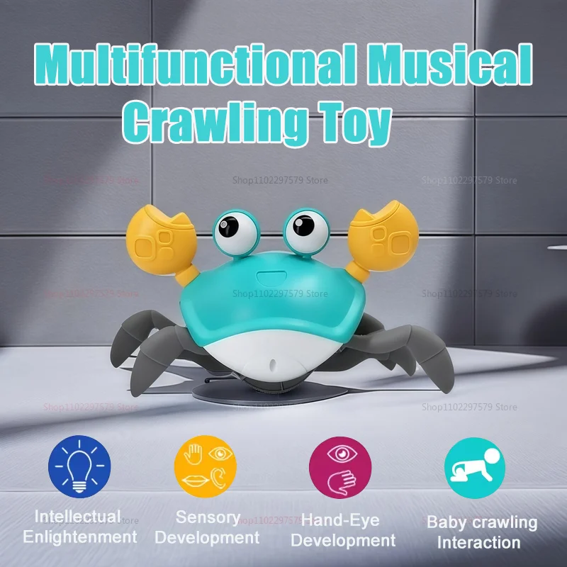 Kids Induction Escape Crab and Octopus Crawling Toy Electronic Musical Pet Toddler Obstacle Avoidance Moving Game Toy Party Play
Kids Induction Escape Crab and Octopus Crawling Toy Electronic Musical Pet Toddler Obstacle Avoidance Moving Game Toy Party Play