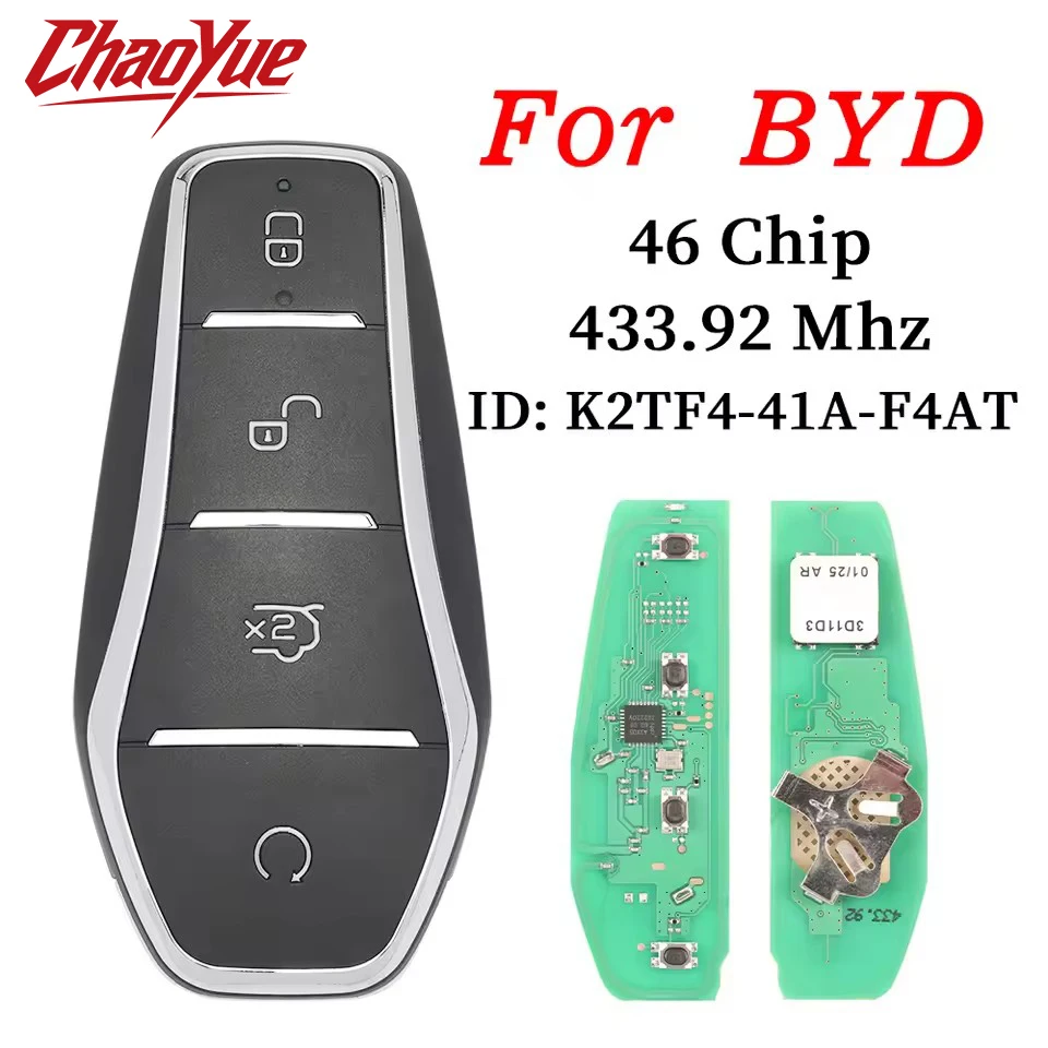 CC For BYD Qin PLUS DM-i Qin PLUS EV Yuan PLUS SON 433.92MHz ID46 Chip K2TF4-F4A/F4H/F4AM/F4AT Keyless Smart Remote Key Fobao
CC For BYD Qin PLUS DM-i Qin PLUS EV Yuan PLUS SON 433.92MHz ID46 Chip K2TF4-F4A/F4H/F4AM/F4AT Keyless Smart Remote Key Fobao