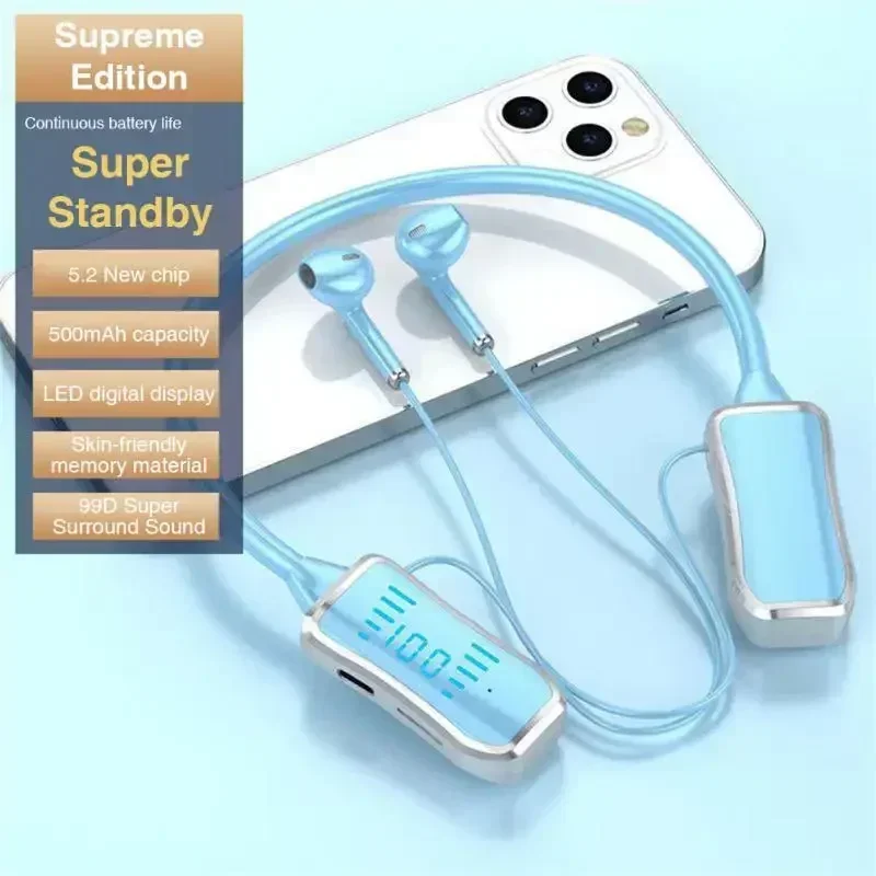Long battery Life Wireless Noise Reduction for bluetooth headphone Headphones Neckband 5.2 Earphones With Mic Sport Headset
Long battery Life Wireless Noise Reduction for bluetooth headphone Headphones Neckband 5.2 Earphones With Mic Sport Headset