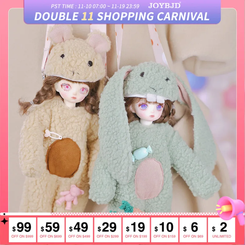 Fantasy Angel 1/6 BJD Doll Miao Resin Toys For Girl bunny Clothes Like Carry Out Bag Bear Doll Surprise Gift
Fantasy Angel 1/6 BJD Doll Miao Resin Toys For Girl bunny Clothes Like Carry Out Bag Bear Doll Surprise Gift