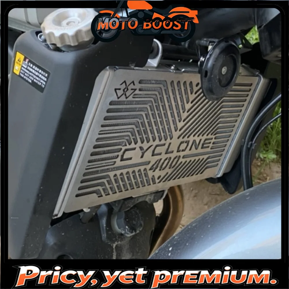 Modification parts for Zongshen Cyclone RE3 RZ3S: Stainless steel mesh radiator cover, grille cover, motorcycle radiator.
Modification parts for Zongshen Cyclone RE3 RZ3S: Stainless steel mesh radiator cover, grille cover, motorcycle radiator.