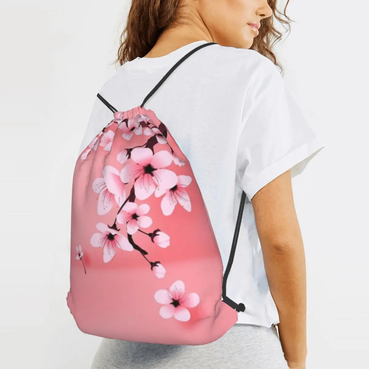 Sakura Tree Cherry Blossom Floral Flower Backpacks Casual Drawstring Bags Sports Bag Book Bags for Travel Students
Sakura Tree Cherry Blossom Floral Flower Backpacks Casual Drawstring Bags Sports Bag Book Bags for Travel Students