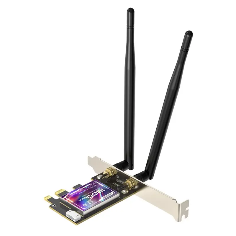 EDUP AX1800 Wifi 6 Pcie Adapter Bluetooth5.2 Dual Band 2.4Ghz 5.8Ghz 1800Mbps With MU-MIMO For High-Speed Stable Connection
EDUP AX1800 Wifi 6 Pcie Adapter Bluetooth5.2 Dual Band 2.4Ghz 5.8Ghz 1800Mbps With MU-MIMO For High-Speed Stable Connection